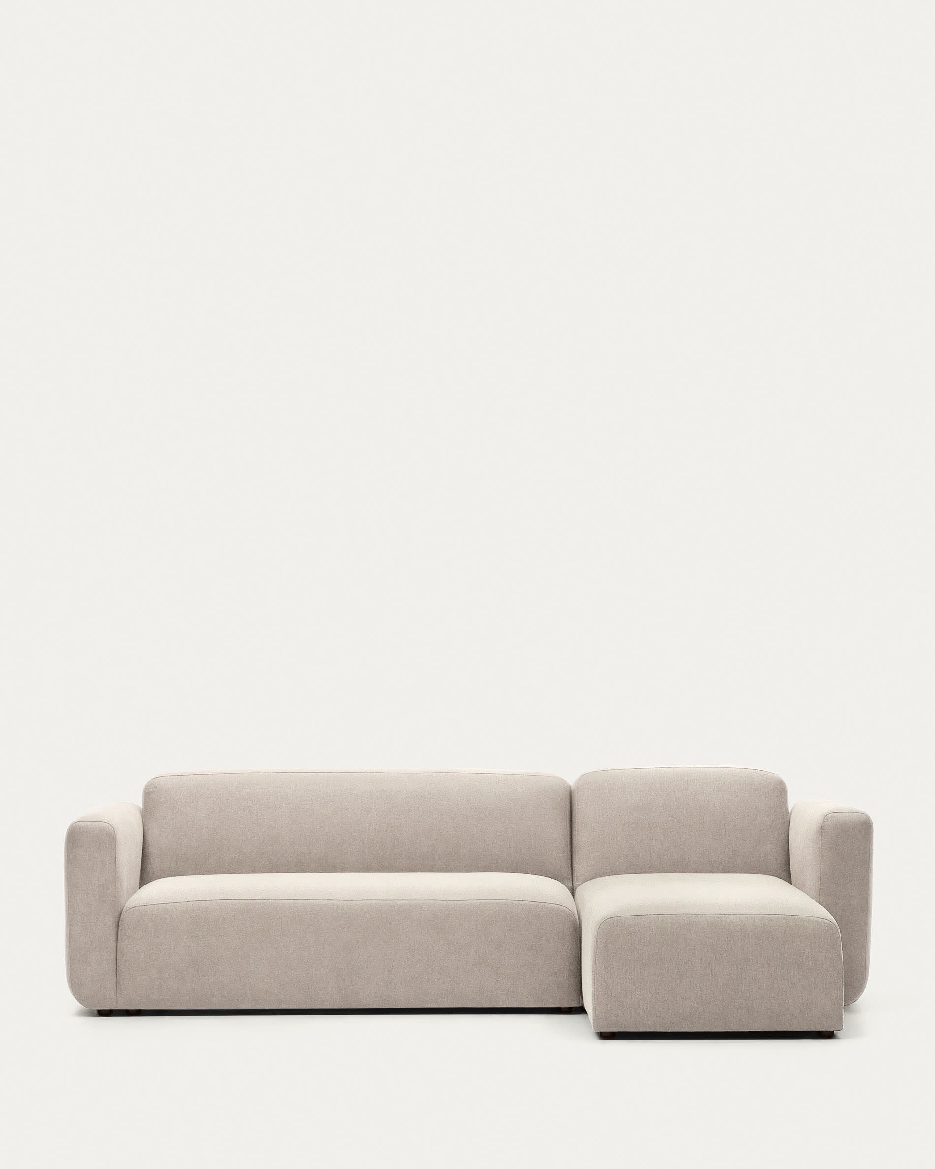 Neom modulares 3-Sitzer-Sofa Chaiselongue rechts/links Beige 263 cm FSC Mix Credit in Beige präsentiert im Onlineshop von KAQTU Design AG. 3er Sofa ist von Kave Home