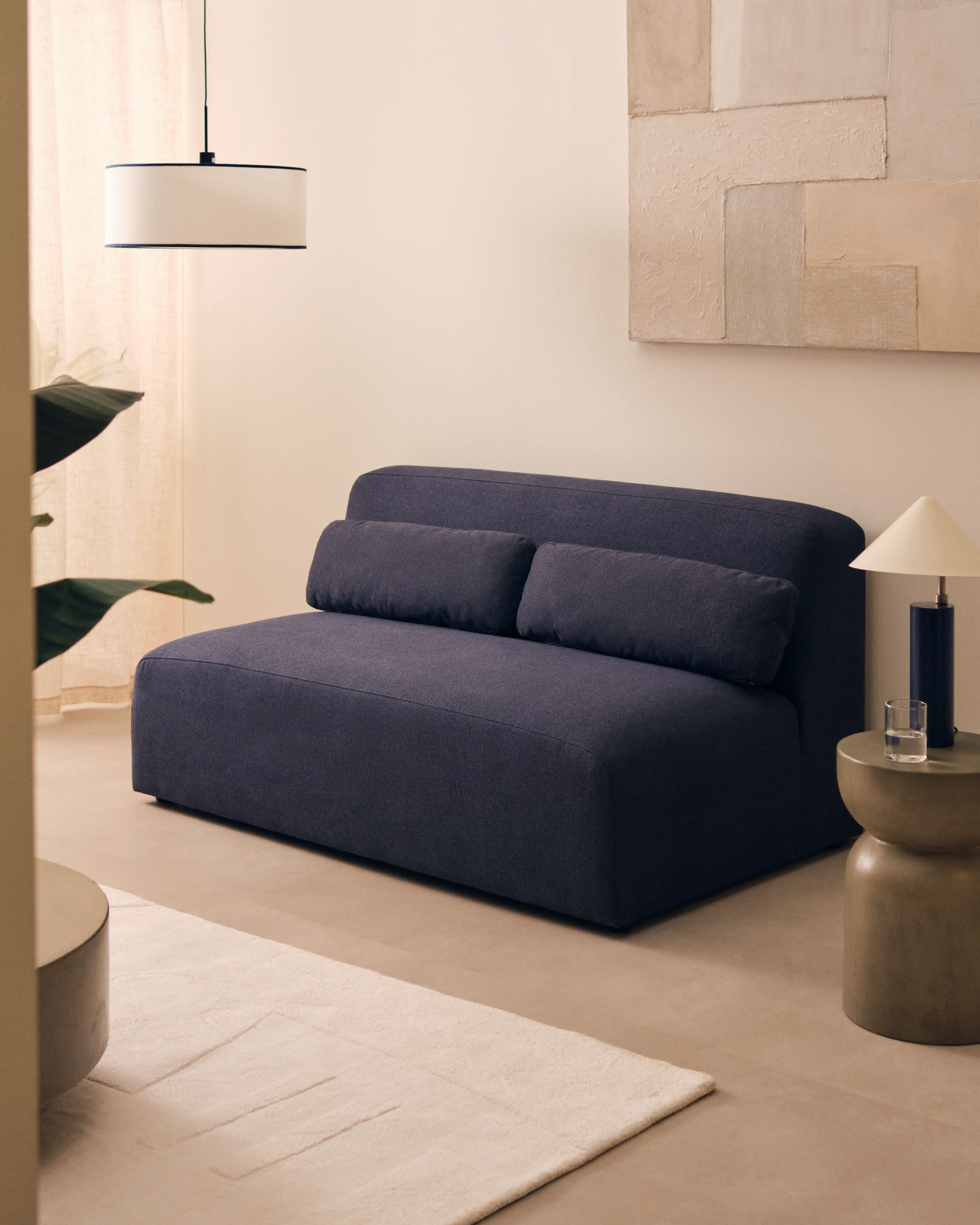 Neom 2-Sitzer-Modul in Blau 150 cm FSC Mix Credit in Blau präsentiert im Onlineshop von KAQTU Design AG. 2er Sofa ist von Kave Home