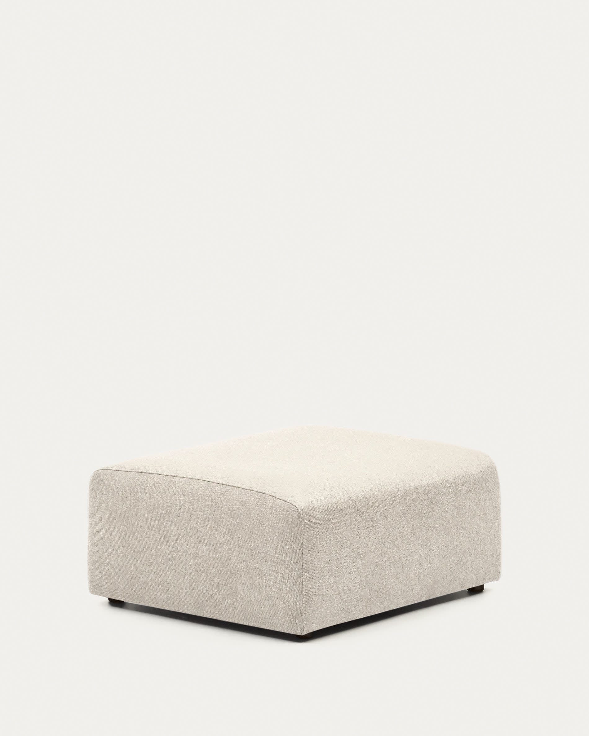 Neom Pouf Randmodul in Beige 75 x 89 cm FSC Mix Credit in Beige präsentiert im Onlineshop von KAQTU Design AG. Modulares Sofa ist von Kave Home