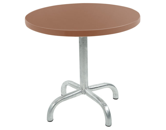 Beistelltisch Säntis rund in Pastellterracotta / Feuerverzinkt präsentiert im Onlineshop von KAQTU Design AG. Beistelltisch Outdoor ist von Schaffner