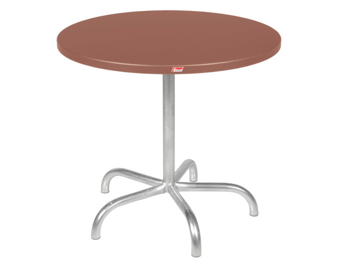 Tisch Säntis rund in Pastellterracotta / Feuerverzinkt präsentiert im Onlineshop von KAQTU Design AG. Gartentisch ist von Schaffner