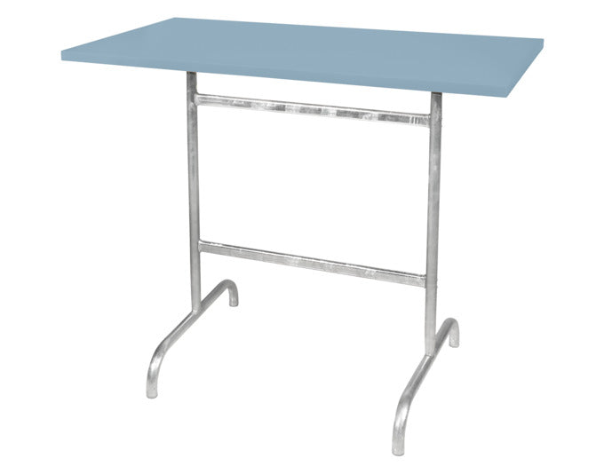 Stehtisch Säntis in Pastellblau / Feuerverzinkt präsentiert im Onlineshop von KAQTU Design AG. Hochtisch Outdoor ist von Schaffner