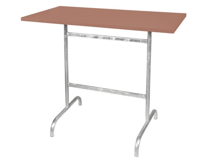 Stehtisch Säntis in Pastellterracotta / Feuerverzinkt präsentiert im Onlineshop von KAQTU Design AG. Hochtisch Outdoor ist von Schaffner