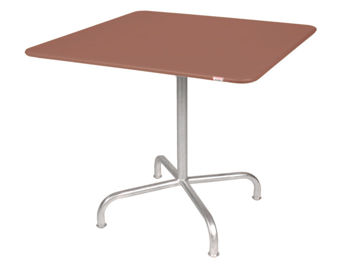 Tisch Rigi 90 x 90 in Pastellterracotta / Feuerverzinkt präsentiert im Onlineshop von KAQTU Design AG. Gartentisch ist von Schaffner