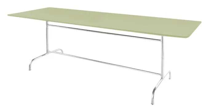 Tisch Rigi 240 x 90 in Pastellgrün / Feuerverzinkt präsentiert im Onlineshop von KAQTU Design AG. Gartentisch ist von Schaffner