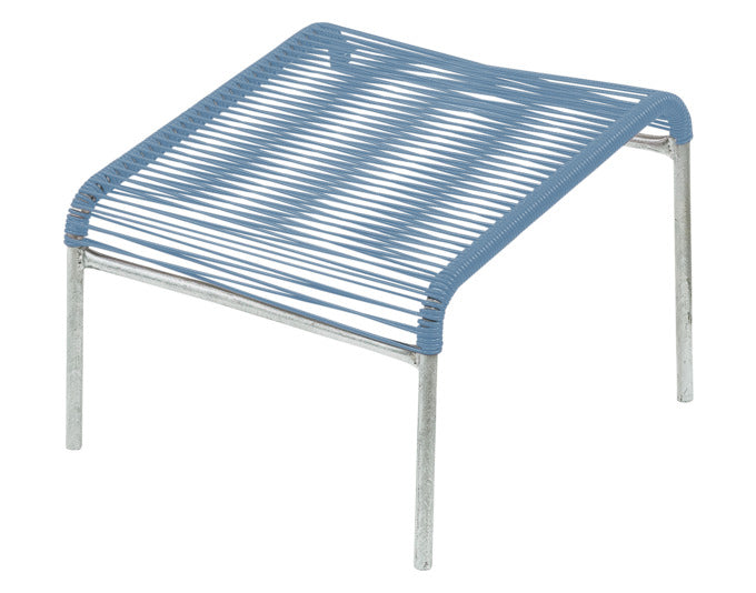 Hocker Lounger Spaghetti in Pastellblau / Feuerverzinkt präsentiert im Onlineshop von KAQTU Design AG. Hocker Outdoor ist von Schaffner