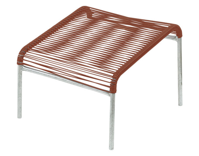 Hocker Lounger Spaghetti in Pastellterracotta / Feuerverzinkt präsentiert im Onlineshop von KAQTU Design AG. Hocker Outdoor ist von Schaffner