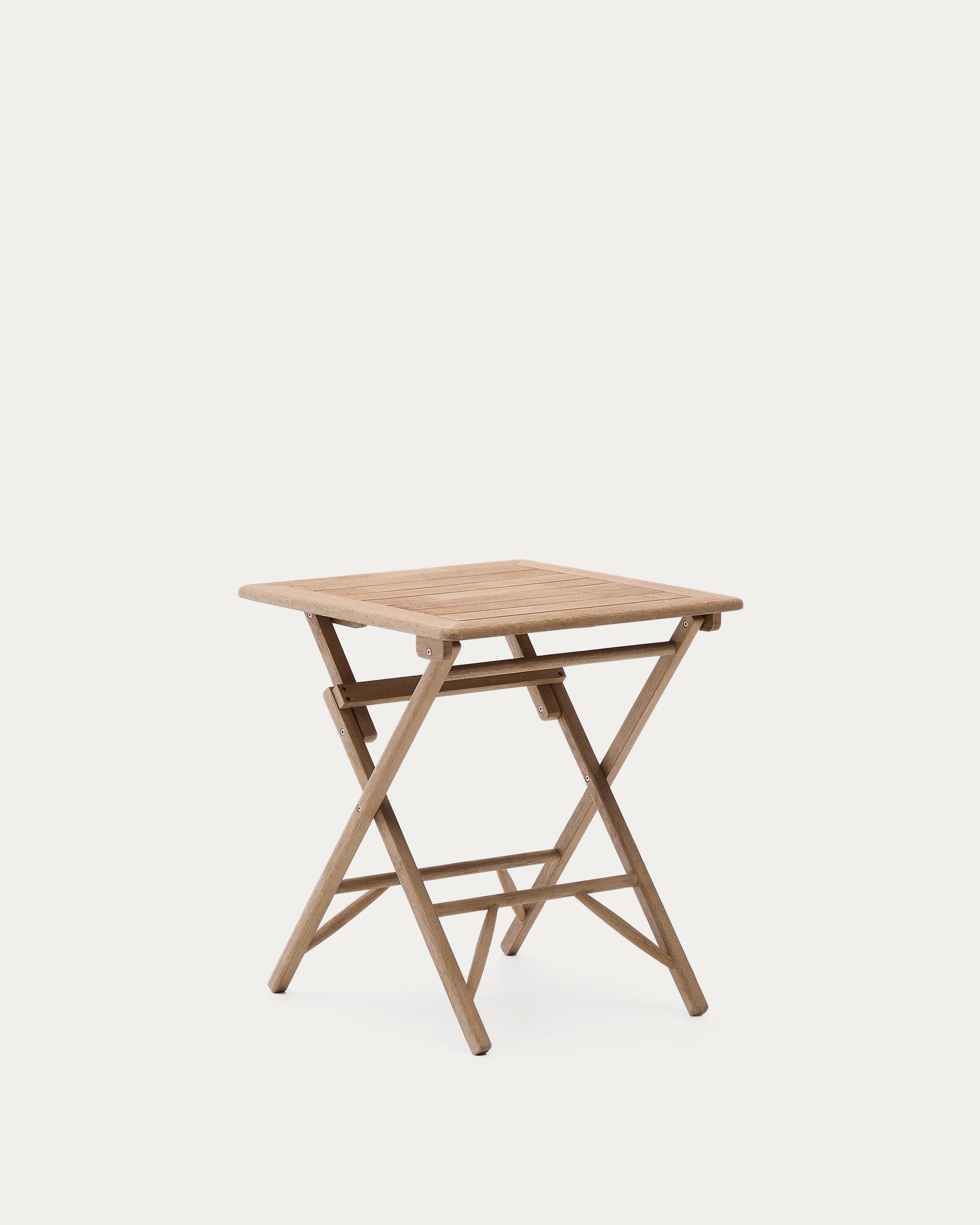 Klapptisch Dandara aus massivem Akazienholz, 66 x 66 cm, FSC 100 % in Braun präsentiert im Onlineshop von KAQTU Design AG. Gartentisch ist von Kave Home