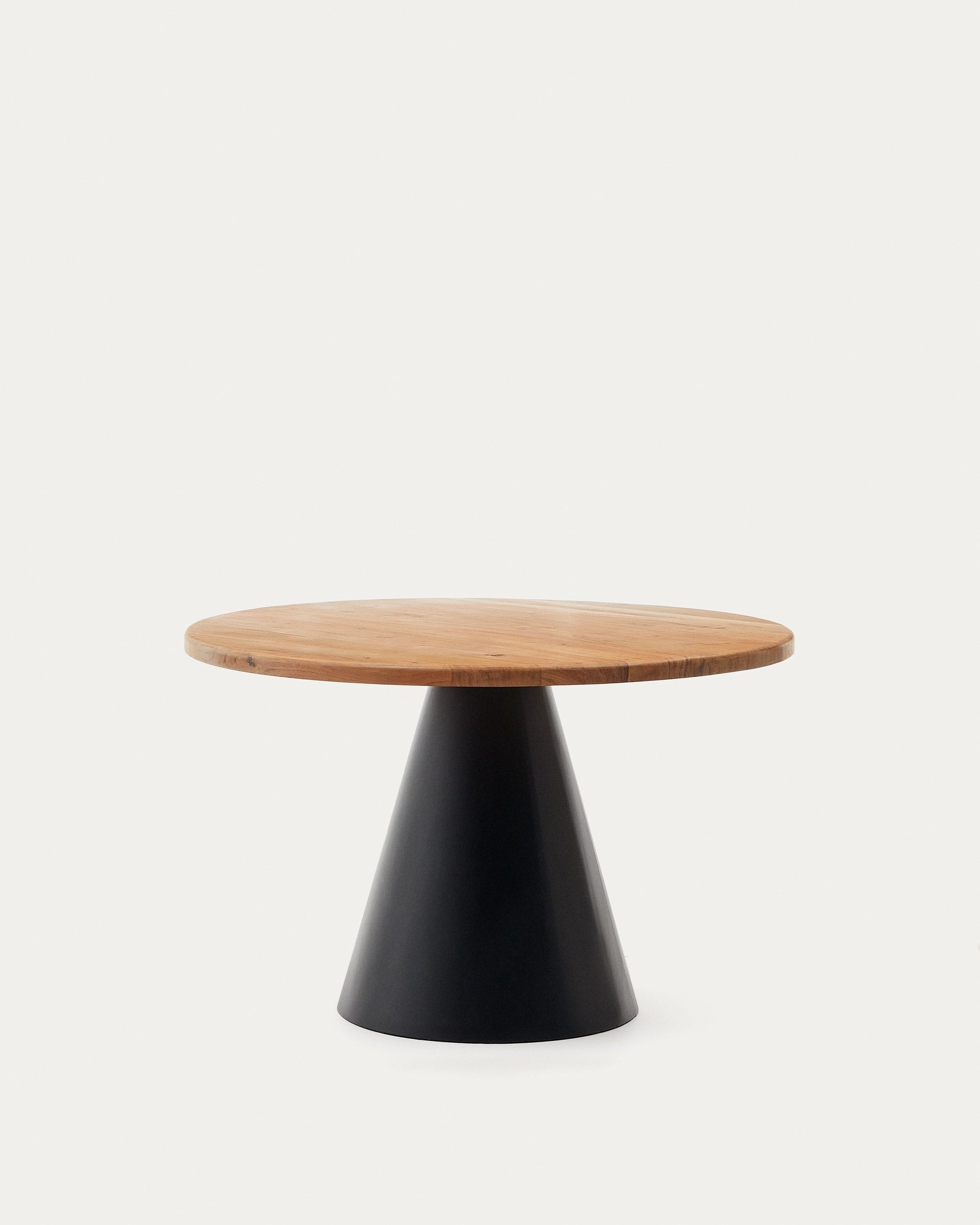 Wilshire runder Tisch aus massivem Akazienholz und Stahl in Schwarz Ø 120 cm in Mehrfarbig präsentiert im Onlineshop von KAQTU Design AG. Esstisch ist von Kave Home