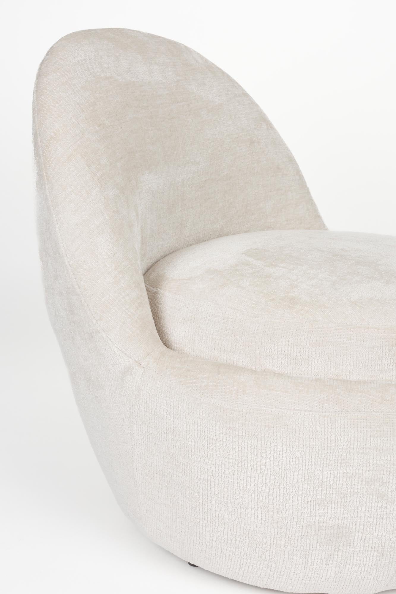 Nash Sessel in Off White präsentiert im Onlineshop von KAQTU Design AG. Sessel ist von White Label Living