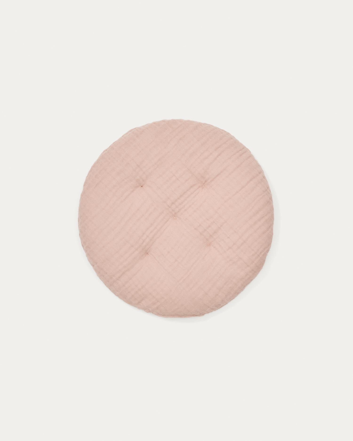 Kissen Laily aus 100% Bio-Baumwolle rosa Ø30 cm in Rosa präsentiert im Onlineshop von KAQTU Design AG. Deko Kissen ist von Kave Home