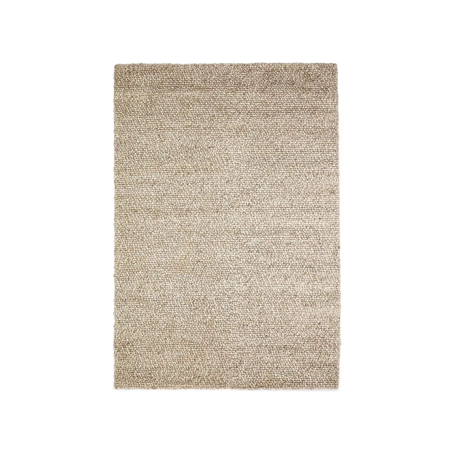 Eleganter grauer Wollteppich 200x300 cm von Kave Home. Handgefertigt, langlebig, nachhaltig und ideal für jeden Wohnstil.