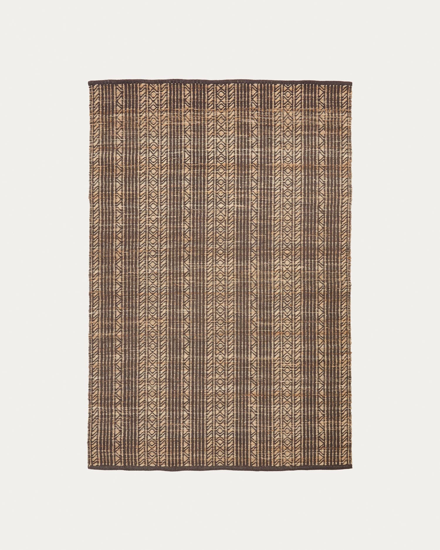 Sinta Teppich aus Jute Jacquard braun 200 x 300 cm in Braun präsentiert im Onlineshop von KAQTU Design AG. Teppich ist von Kave Home