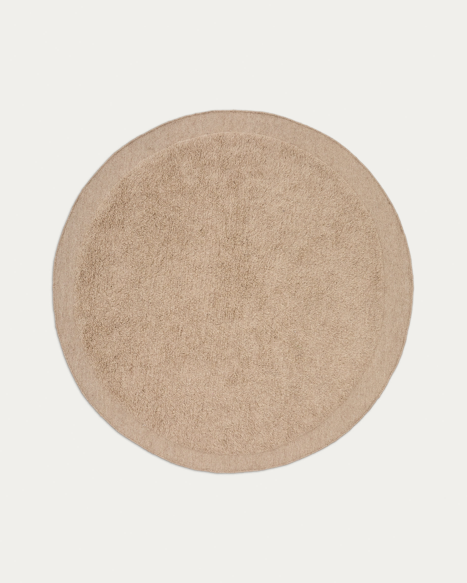 Runder Teppich Marely aus Wolle beige Ø 200 cm in Beige präsentiert im Onlineshop von KAQTU Design AG. Teppich ist von Kave Home