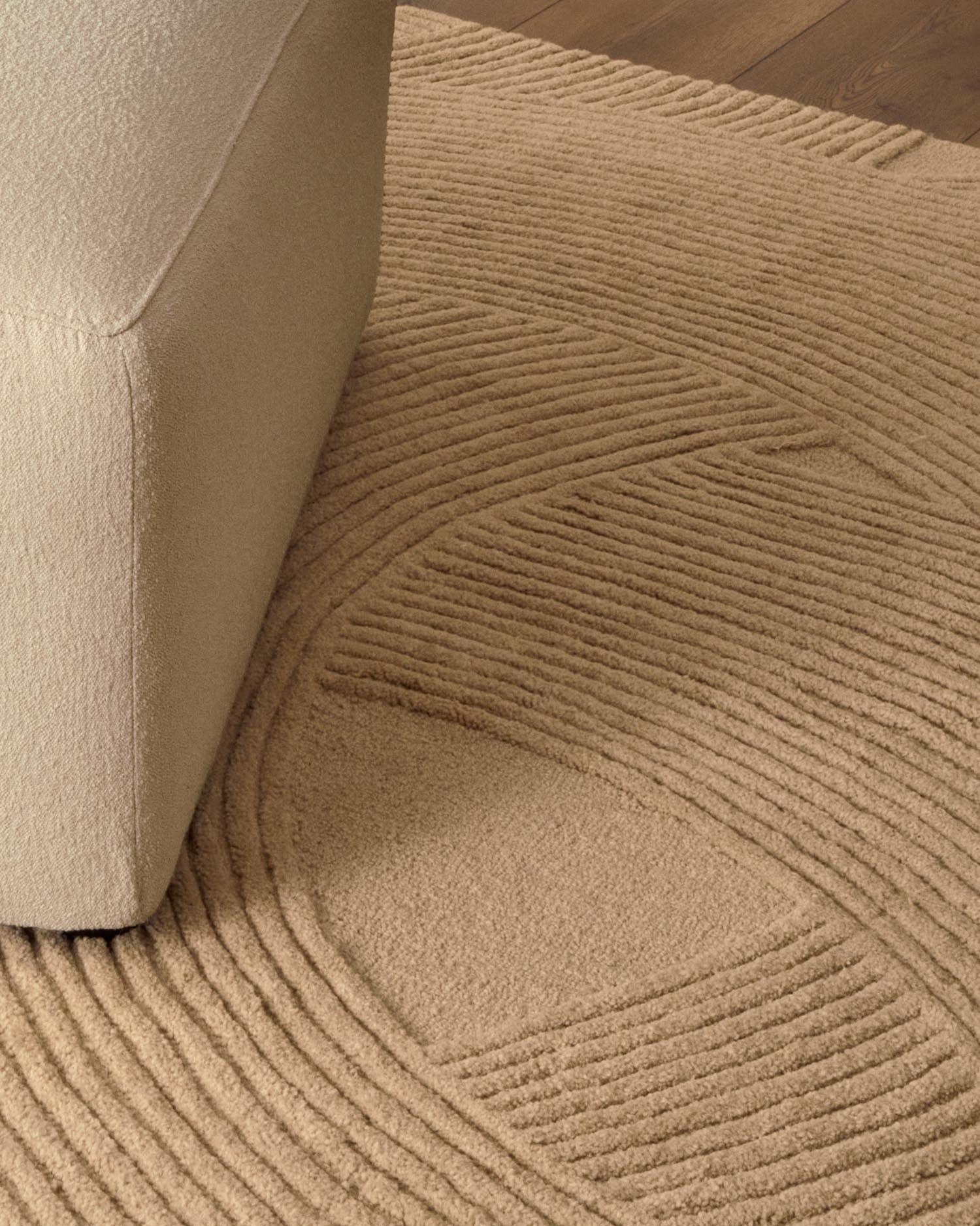 Teppich Domm aus Wolle weiss 160 x 230 cm in Beige präsentiert im Onlineshop von KAQTU Design AG. Teppich ist von Kave Home