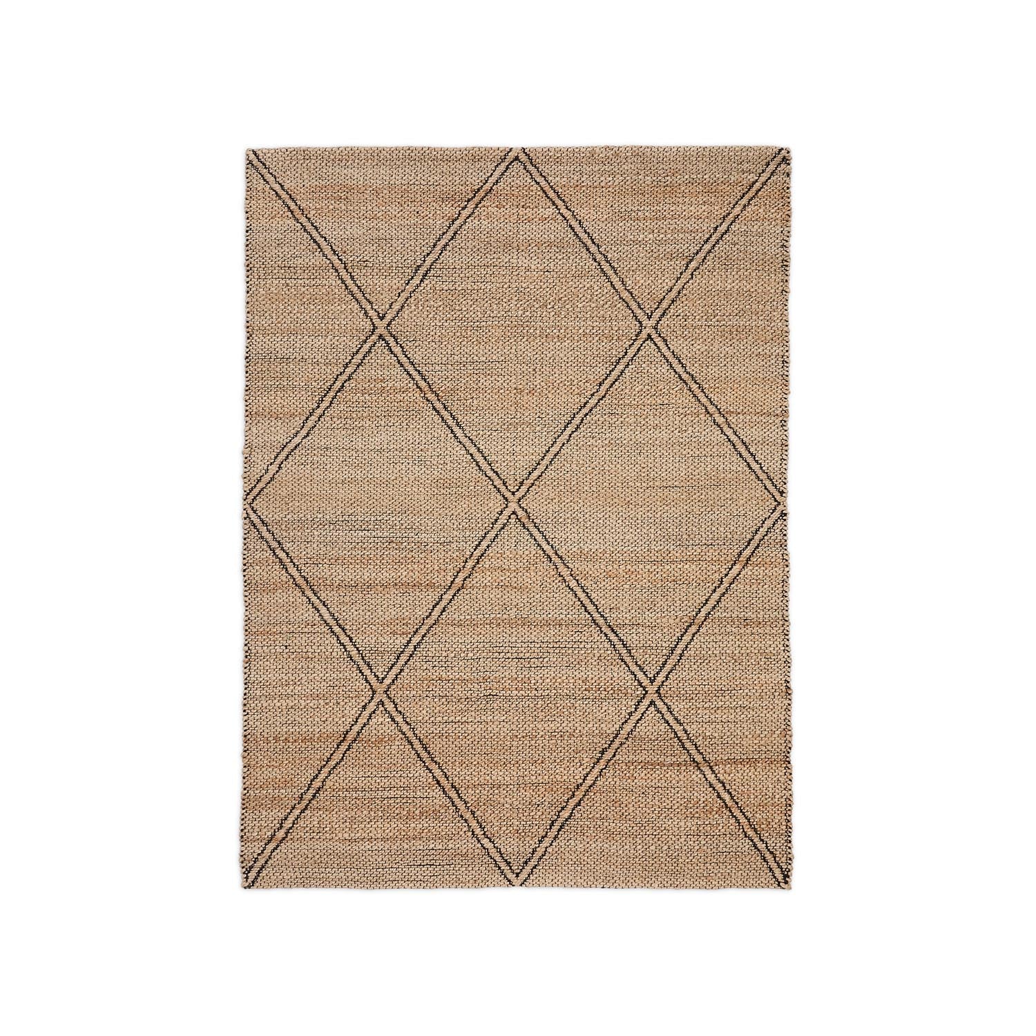 Teppich Vallalta aus Jute 160 x 230 cm in Natur präsentiert im Onlineshop von KAQTU Design AG. Teppich ist von Kave Home