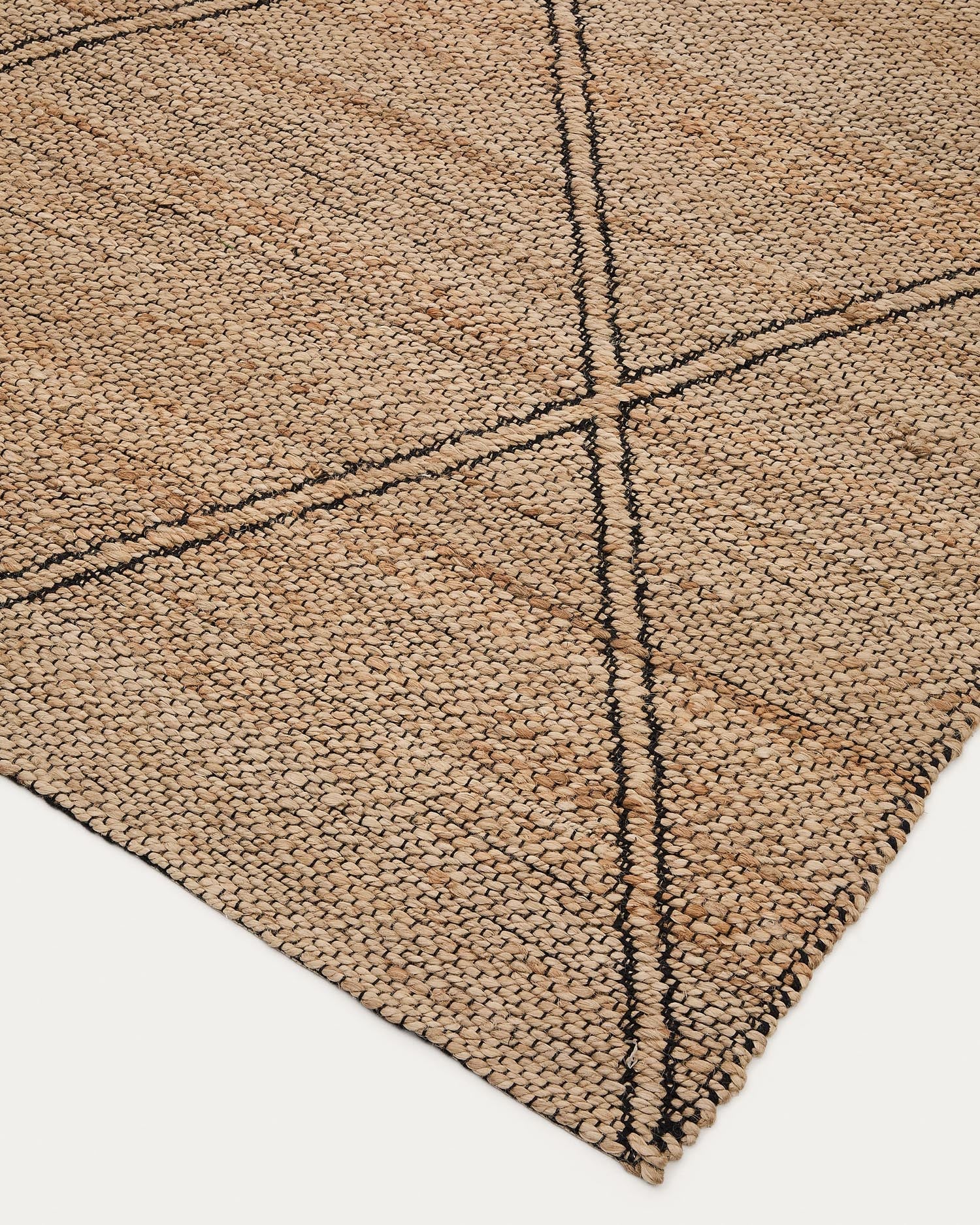 Teppich Vallalta aus Jute 160 x 230 cm in Natur präsentiert im Onlineshop von KAQTU Design AG. Teppich ist von Kave Home