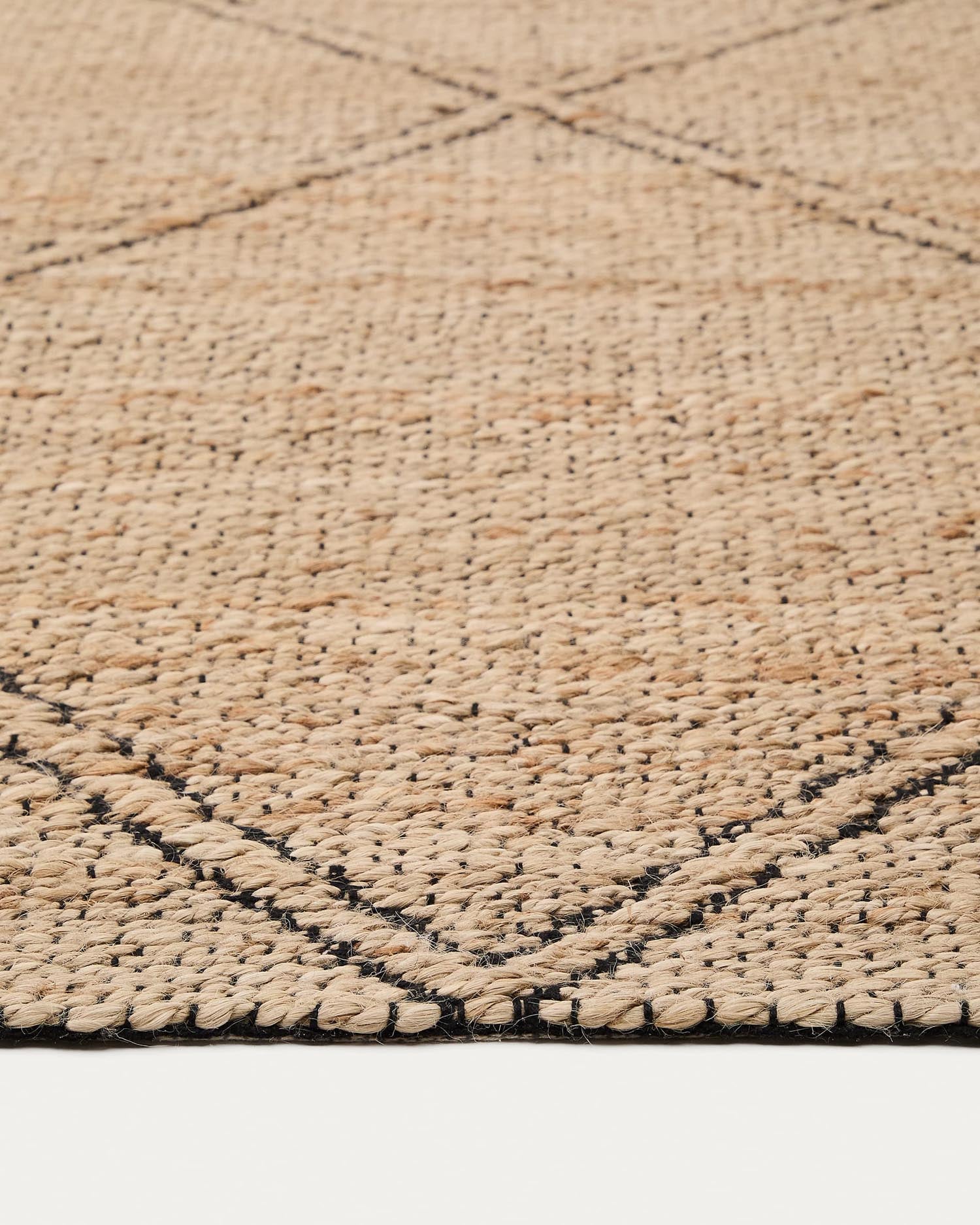 Teppich Vallalta aus Jute 160 x 230 cm in Natur präsentiert im Onlineshop von KAQTU Design AG. Teppich ist von Kave Home