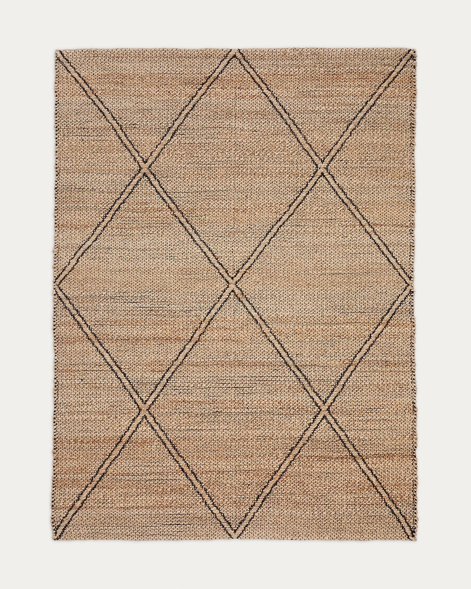 Teppich Vallalta aus Jute 200 x 300 cm in Natur präsentiert im Onlineshop von KAQTU Design AG. Teppich ist von Kave Home