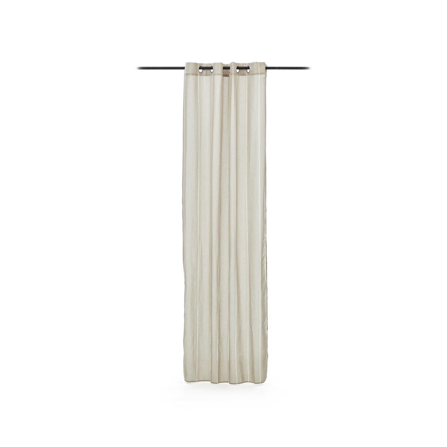 Marza Vorhang beige 140 x 260 cm in Beige präsentiert im Onlineshop von KAQTU Design AG. Vorhang ist von Kave Home