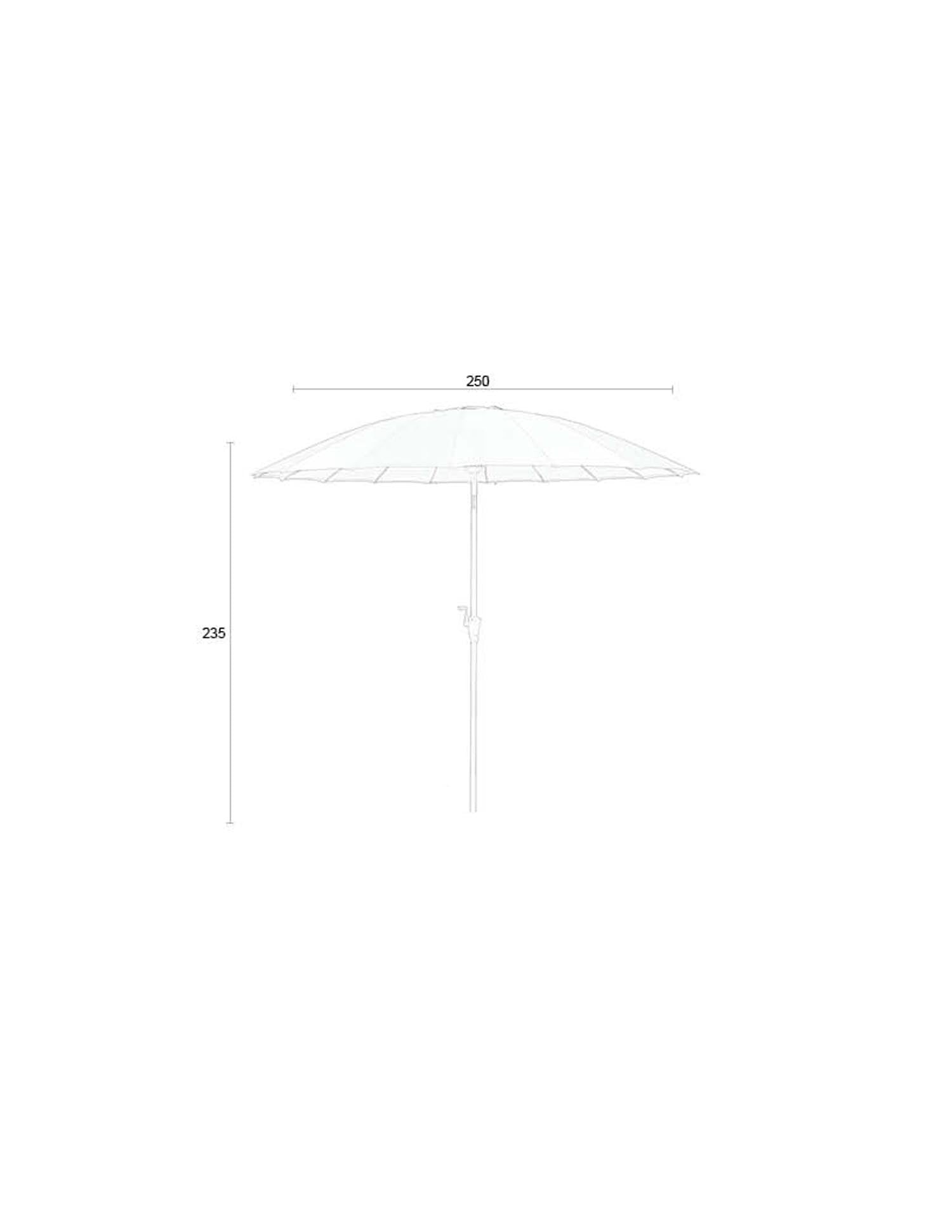 Sunshine Sunbrella in Desert Sage präsentiert im Onlineshop von KAQTU Design AG. Sonnenschirm ist von Zuiver