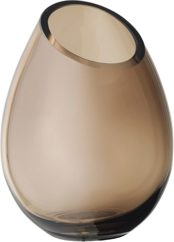 Vase DROP in coffee präsentiert im Onlineshop von KAQTU Design AG. Vase ist von e + h Services AG