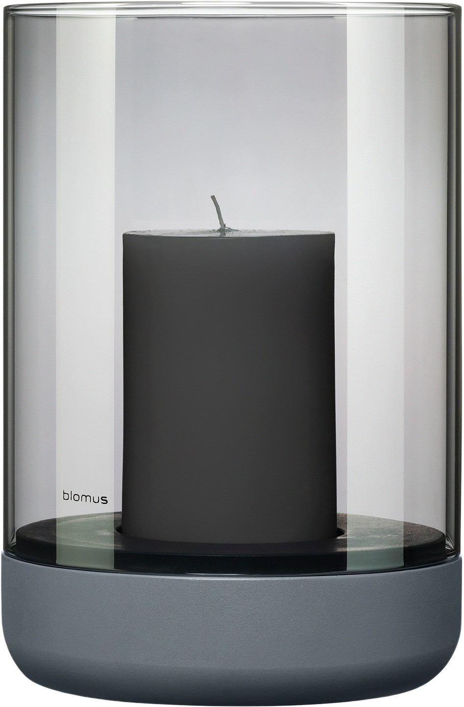 Windlicht CALMA in smoke / steel gray präsentiert im Onlineshop von KAQTU Design AG. Kerzenständer ist von e + h Services AG